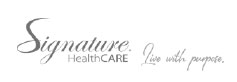 Signature HealthCARE. Life with people. logo